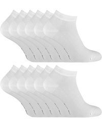 Sock Snob - 12 Pair Multipack Bamboo Trainer Socks - Lyst