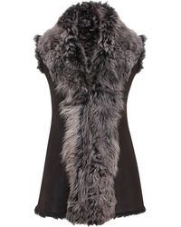 Infinity Leather - Toscana Shearling Nappa Sheepskin Gilet - Lyst