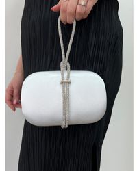 SVNX - Clutch Bag With Crystal Stap Handle - Lyst
