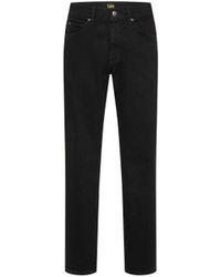 Lee Jeans - Daren Regular Black Overdye Jeans - Lyst