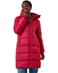 Roman - Longline Padded Hooded Coat - Lyst