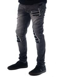 Soulstar - Skinny Fit Ripped Jeans - Lyst