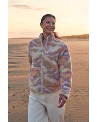 Mountain Warehouse - 'Hennie' Printed Borg Jacket With Pockets Warm Everyday Coat - Lyst