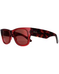 Ray-Ban - Square Transparent And Havana Mirror Rb0840S Mega Wayfarer Material_Plastic - Lyst