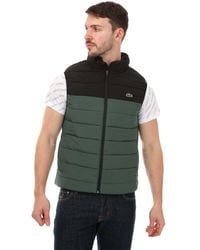 Lacoste - Padded Water-Resistant Vest - Lyst