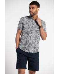 Tokyo Laundry - Printed Chambray Short-Sleeve Shirt - Lyst