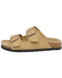EVER AU - Mallard Leather Twin Buckle Sandals - Lyst