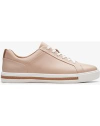 Clarks - Un Maui Lace Blush Leather Trainers - Lyst