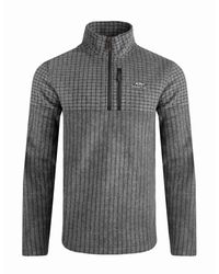Weird Fish - Longmont Grid Eco Friendly Quarter Zip Fleece Top - Lyst