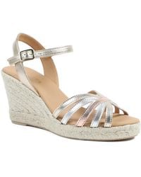 Jones Bootmaker - Alivia2 Leather Wedge Heel Espadrilles - Lyst