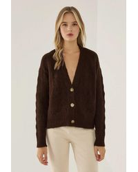 Hiccup - V-Neck Relaxed Fit Knit Cardigan - Lyst