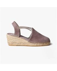 Toni Pons - Tremp Ladies Suede Wedge Espadrilles Taupe - Lyst