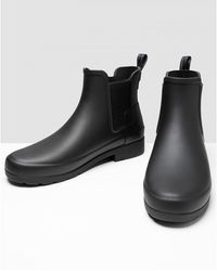 HUNTER - Refined Chelsea Logo Slim Fit Boots - Lyst