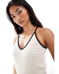 Vero Moda - Aware Tank Top With Contrast Trim - Lyst