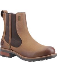 Cotswold - Notgrove Leather Flat Chelsea Boots - Lyst