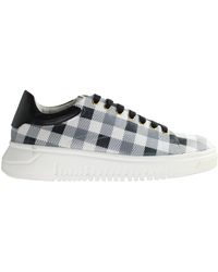 Armani - Emporio Checkered Trainers - Lyst