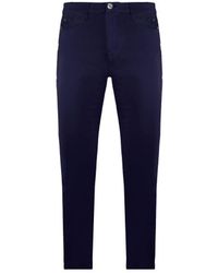 Emporio Armani - Slim Fit Chino Trousers Cotton - Lyst