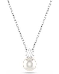 Swarovski - 'Matrix' Base Metal Necklace - Lyst