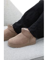 Where's That From - Wheres 'Pine' Faux Fur Lining Ankle Boots - Lyst