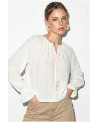 Bianco Lucci - Elastane Blouse - Lyst