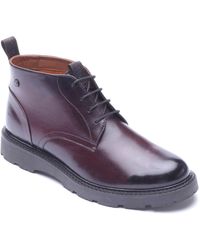 Base London - Havoc Leather Washed Ankle Boots - Lyst