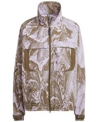 adidas - Marble Patterned Full Zipper Track Jacket - Lyst