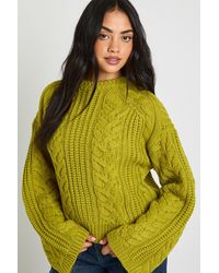 Boohoo - Chunky Cable Knit Jumper - Lyst
