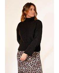 Secret Label - Ribbed Roll Neck Cuff Jumper - Lyst
