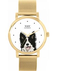 Toff London - Tlws-21296 Ladies And Border Collie Dog Head Watch - Lyst