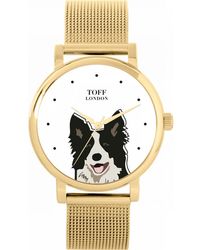 Toff London - Tlws-21296 Ladies And Border Collie Dog Head Watch - Lyst