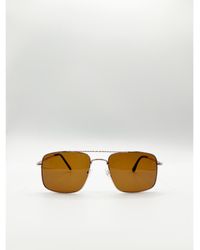 SVNX - Aviator Style Square Frame Sunglasses - Lyst