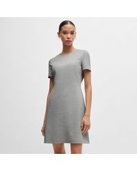 BOSS - Donalara Short Sleeve Dress - Lyst