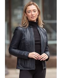 Ashwood Leather - Real Mandarin Collar Jacket - Lyst