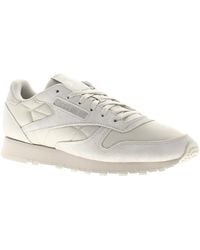 Reebok - Trainers Classic Leather Lace Up Steely Fog - Lyst