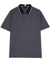 Ted Baker - Arts Mini Jacquard Stitch Polo Shirt Cotton - Lyst