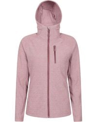 Mountain Warehouse - 'Grid' Hooded Midlayer Jacket Breathable Active Outdoor Full Zip Top Fabric - Lyst