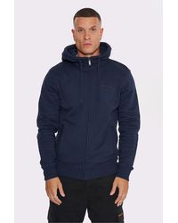 Bench - 'Braxton' Funnel Neck Zip Hoody - Lyst
