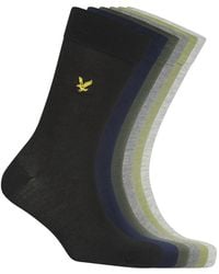 Lyle & Scott - And 6 Pack Victor Crew Long Socks - Lyst