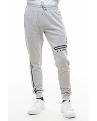 D Rock - Joggers With Logo Side Zipper Pocket Ribbed Cuff - Lyst