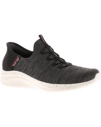 Skechers - Slip-Ins Trainers Ultra Flex 3 0 Right Charcoal Textile - Lyst