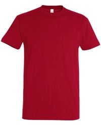 Sol's - Imperial Heavyweight Short Sleeve T-Shirt (Tango) - Lyst