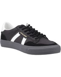 Jack & Jones - Morden Special Synthetic Anthracite Trainers - Lyst