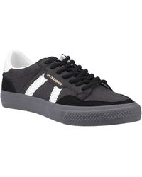 Jack & Jones - Morden Special Synthetic Anthracite Trainers - Lyst