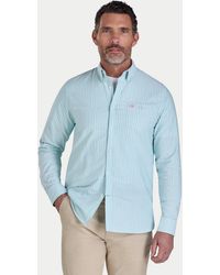 Raging Bull - Long Sleeve Stanford Stripe Oxford Shirt - Lyst