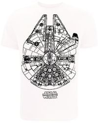 Star Wars - Millennium Falcon T-Shirt Cotton - Lyst