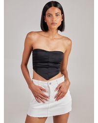 Pink Vanilla - Seam Detail Corset Top - Lyst