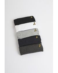 Brave Soul - 5-Pack 'Russell' Crew Neck T-Shirts - Lyst