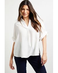 Wallis - Woven Collar Overhead Shirt - Lyst