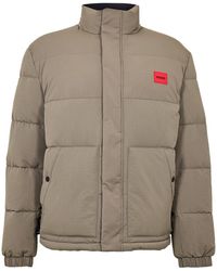HUGO - Short Puffer Jacket - Lyst