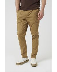 Brave Soul - Cotton Twill Cargo Style Chino Trousers - Lyst